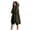 Army Green, variant on Admvng Winter Jackets for Women Solid Double Headed Zipper Jacket Thickening Long Hooded Sweatshirt Trench Coat, Size S-2XL