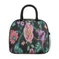 thumbnail image 2 of Womens Pioneer Flower Floral Print Pattern Lunch Box for Work,Insulated Lunch Bag for Women,Loncheras Para Mujer,Leakproof Adult Lunch Bag for Work,Beach,Travel,Picnic,Camping, 2 of 7