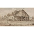 thumbnail image 2 of James Ward 24x15 Gold Ornate Framed and Double Matted Museum Art Print Titled - Cottage and Farm Buildings, 2 of 4