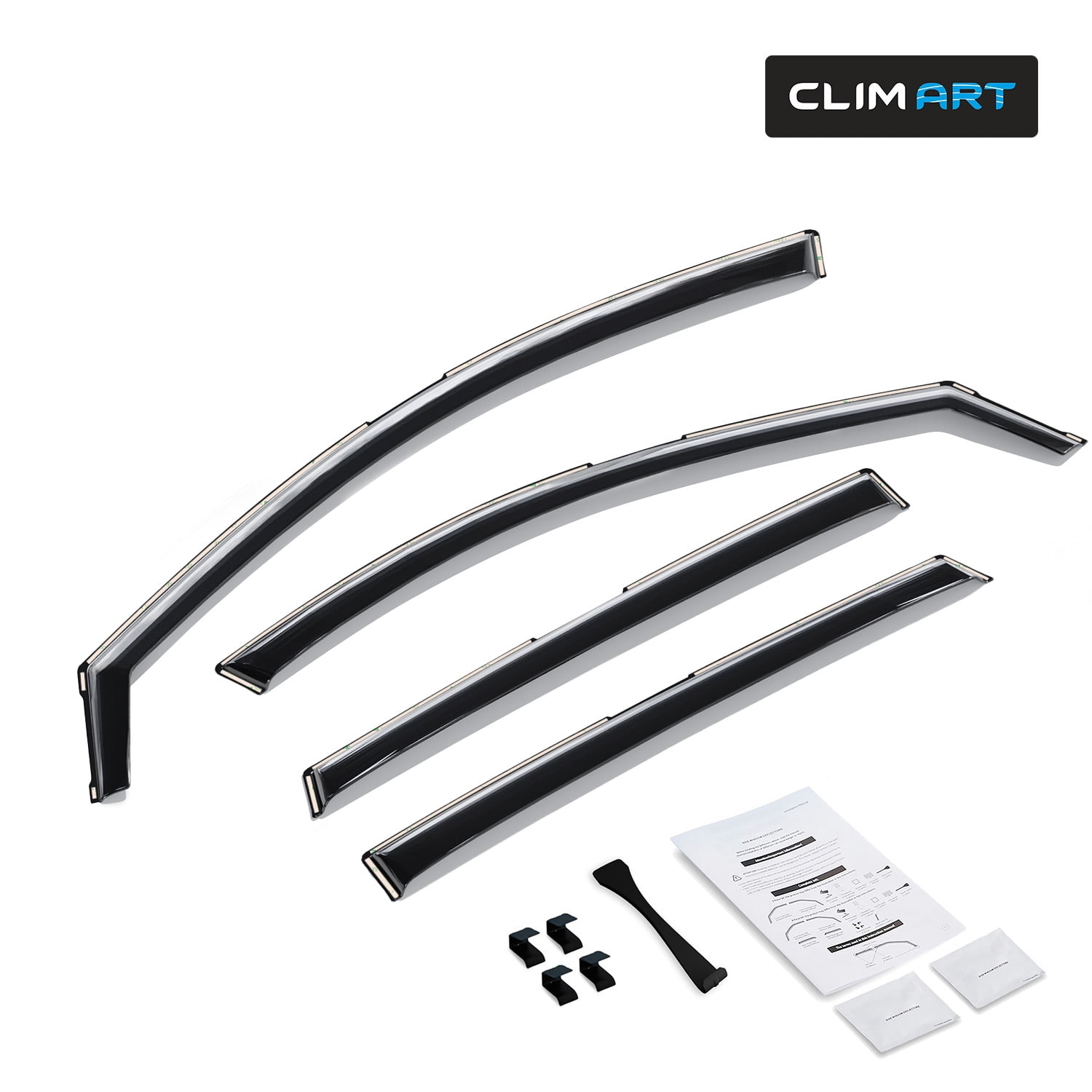 CLIM ART in-Channel Incredibly Durable Rain Guards for Acura RDX 2019-2026, Original Window Deflectors, Vent Window Visors, Vent Deflector, 4 pcs. - 619521