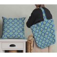 thumbnail image 5 of Soimoi Blue Poly Georgette Fabric Multicolor Mandala Print Fabric by Yard 52 Inch Wide, 5 of 5