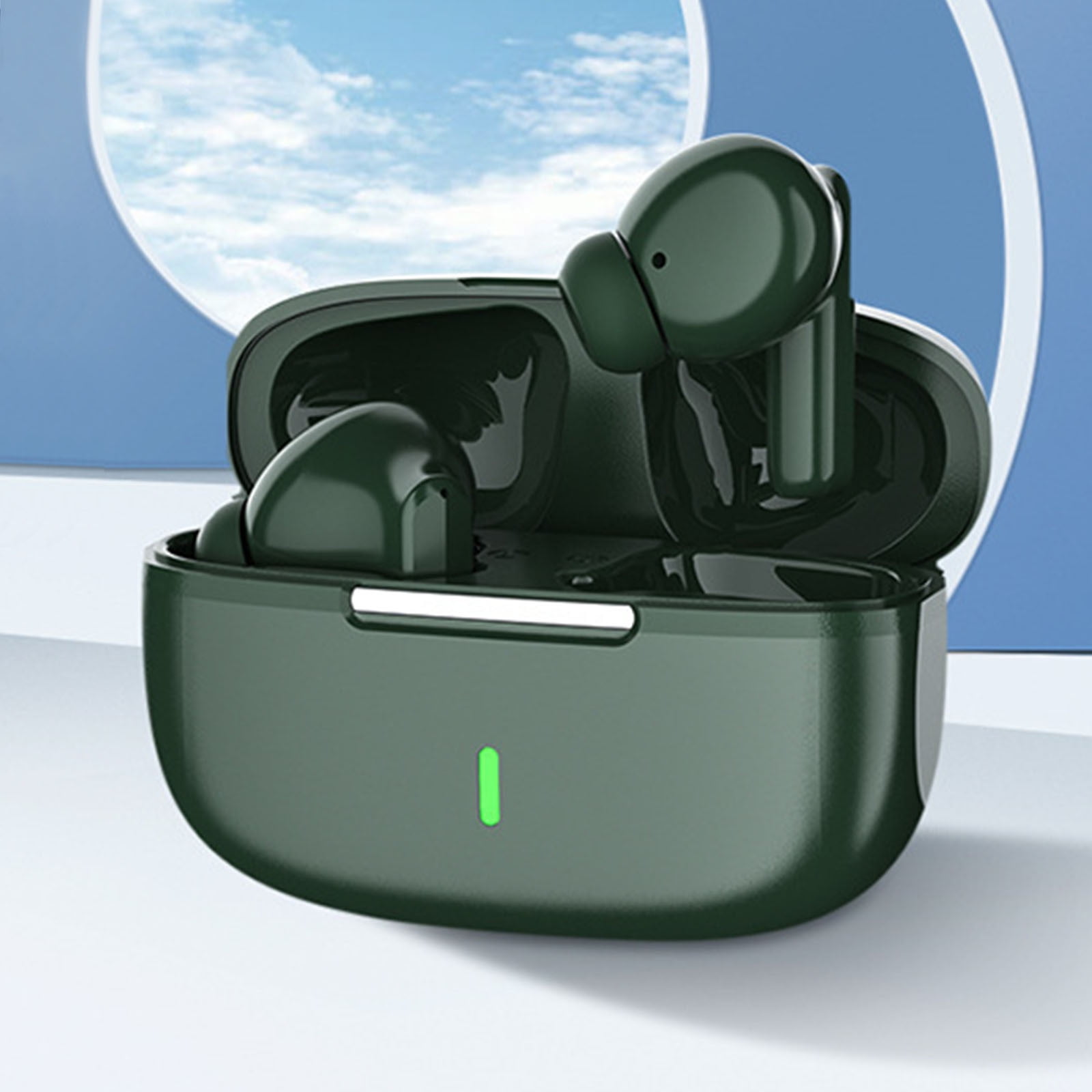 Wireless Earbuds bluetooth 5.4 Headphones Deep Bass and Noise Cancellation, 50 Hrs Playtime Bluetooth Ear Buds Led Display Wireless Headphones, IPX7 Waterproof Wireless Earphones for Android iOS