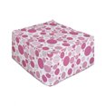 thumbnail image 1 of Pink Polka Dots Rectangle Pouf, Monotone Print of Circles in Different Sizes on a Plain Backdrop, Foot Stool for Living Room Office Ottoman with Cover, 25", Pink Pale Pink White, by Ambesonne, 1 of 4