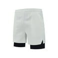 thumbnail image 2 of MELDVDIB Mens 2 in 1 Gym Shorts Quick Dry Elastic Waist Athletic Shorts Summer Casual Workout Running Shorts Basketball Shorts with Compression Liner, White XL, 2 of 9