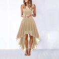 thumbnail image 2 of 2024 Spring and Summer New Style Hollow Waist Chiffon Dress Evening Lace Dress, 2 of 5