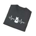 thumbnail image 4 of My Heart Beats for Cats Shirt, Classic Crew Neck, Short Sleeve T-Shirt, 4 of 9