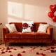 thumbnail image 4 of Decoración Del Día de San Valentín Corazón Decorativo Tirar Almohada Cubierta 45x45cm Poliéster Rojo Regalos Del Día de San Valentín para Parejas Sofá Sofá Cojín Cubierta, 4 of 6