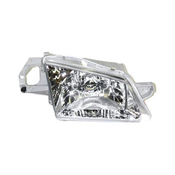 Right Hand Headlamp Assembly with Aluminum Bezel for 2001-2003 Mazda Protege & Sedan Composite 4 Door
