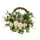 thumbnail image 3 of Guirnalda artificial Primavera Verano Guirnalda 40 cm Guirnalda decorativa Guirnalda para centro de mesa Arreglo de oficina en casa Adorno de Blanco mayimx corona de clavel, 3 of 8