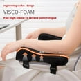 thumbnail image 3 of Comfort Office Chair Armrest Pads Memory Foam Ergonomic Arm Rest Covers for Computer Chairs, Gaming Chairs, and Arm Chairs, Breathable Cushion for Elbow & Wrist Support, 3 of 8