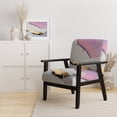 thumbnail image 2 of Designart "Ivory-Hued Geode Abstraction III" White Marble Upholstered Accent Chair - Modern Arm Chair For Bedroom, 2 of 5