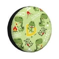 thumbnail image 1 of Fotbe Cute Dinosaurs Cartoon Funda de Llanta de Repuesto con Estampado, Engrosada, Ajuste Universal para Jeep, Remolque, RV, SUV, Camión-16 inch, 1 of 6