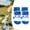 blue, variant on TELOLY 4Pcs Dog Socks,Breathable Fresh Dog Clothes,Scratch Protection Dog Socks to Prevent Licking Paws,Blue