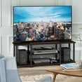 thumbnail image 3 of Furinno TURN-N-TUBE Wood Entertainment TV Stand for TV up to 50" in Dark Brown, 3 of 4