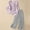 Light Pink, variant on HAIJIE womens linen set two Piece Easter Sets for Women Summer Spring Lou-nge Sets Travel Vacation Outfits Cap Sleeve Side Slit Wide Leg Pants (Black,M)
