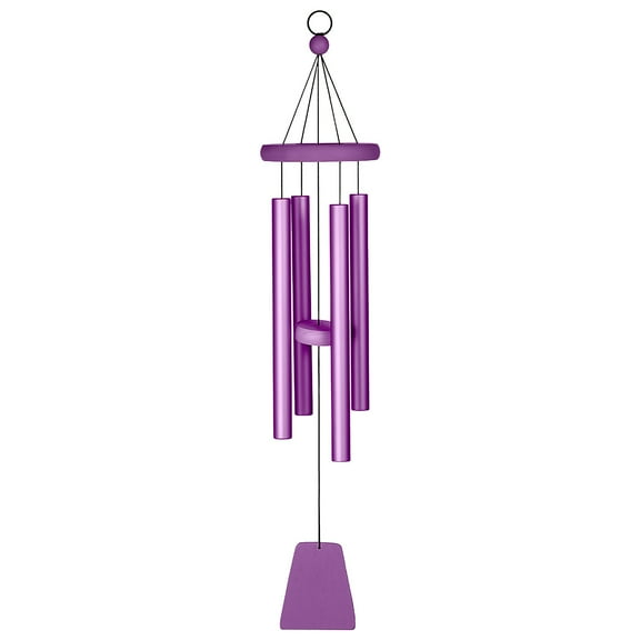 Colorful Outdoor Metal Four Tube Music Wind Chime Ornament Decoration Purple