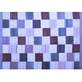 thumbnail image 1 of Ahgly Company Machine Washable Indoor Rectangle Checkered Blue Modern Area Rugs, 5' x 7', 1 of 4