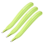 Uxcell Magnetic Staplers Puller Office Home Staple Remover Tools, Green 3 Pack