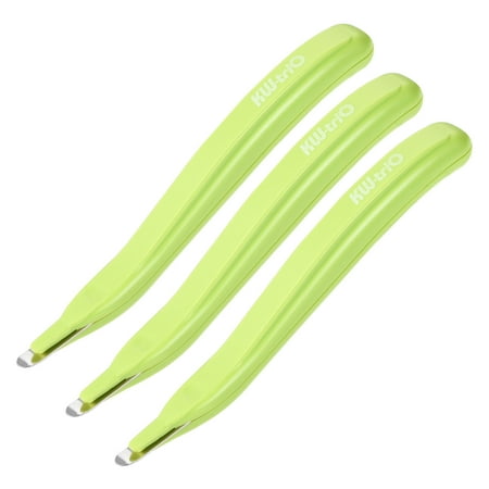 Uxcell Magnetic Staplers Puller Office Home Staple Remover Tools, Green 3 Pack
