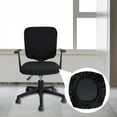 thumbnail image 6 of Elastic Slipcovers for Computer Chairs, Seat Covers for Swivel Chairs, Seat Cushion Protectors for Comfort Chairs, Office Chair Covers for Computers,Black, 6 of 6
