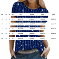 thumbnail image 3 of MEICHEN Women's Shirt T Shirt Glitter Shirt Fashion Starry Summer Shirt Round Neck Short Sleeve Top Outfit, 3 of 9
