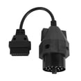 thumbnail image 1 of Adaptador OBD II yuxing de conector hembra de 20 pines a OBD2 de 16 pines E36 E39 X5 Z3 negro, 1 of 5