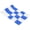 Blue Grids, variant on Xirurus Checkered Golf Hole Pole Cup Flags, Double Sided Backyard Practice Putting Green Mini Pin Marking Flagsticks Green Grids, 8.7x6.1 inches / 22x15.5 cm