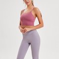 thumbnail image 3 of Camiseta sin mangas de Yoga profesional para mujer, sujetador deportivo acolchado con tirantes finos, camiseta sin mangas para Fitness, deporte y entrenamiento para correr, 3 of 5