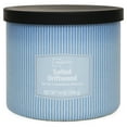 thumbnail image 2 of Mainstays 14oz 3-Wick Textured Wrapped Candle with Salted Driftwood Fragrance, 2 of 6