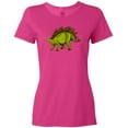 thumbnail image 3 of Inktastic Smiling Stegosaurus Women's T-Shirt, 3 of 5
