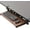 Dark Walnut, variant on Extra Long Clamp-on Computer Keyboard and Mouse Under Desk Slider Tray, 34 x 11 inch Pull Out Platform Drawer, Black