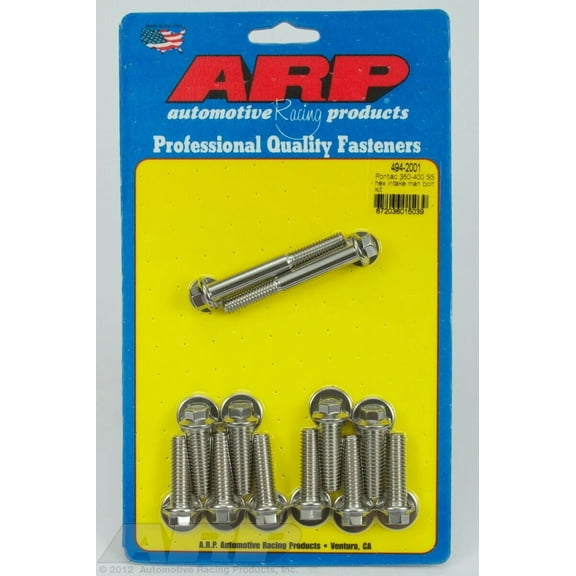 ARP INC. 494-2001 PONTIAC 350-400 SS HEX INTAKE MANIFOLD BOLT KIT