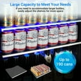 thumbnail image 5 of Nipus 24 Inch Beverage Refrigerator Cooler,190 Cans,Built-In ,Under Counter Soda Beer Cooler with Glass Door,For Home Kitchen Bar Office, 5 of 14