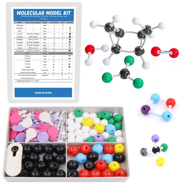 Kit de modelos moleculares Swpeet 178 unidades para más de 16 años con herramienta