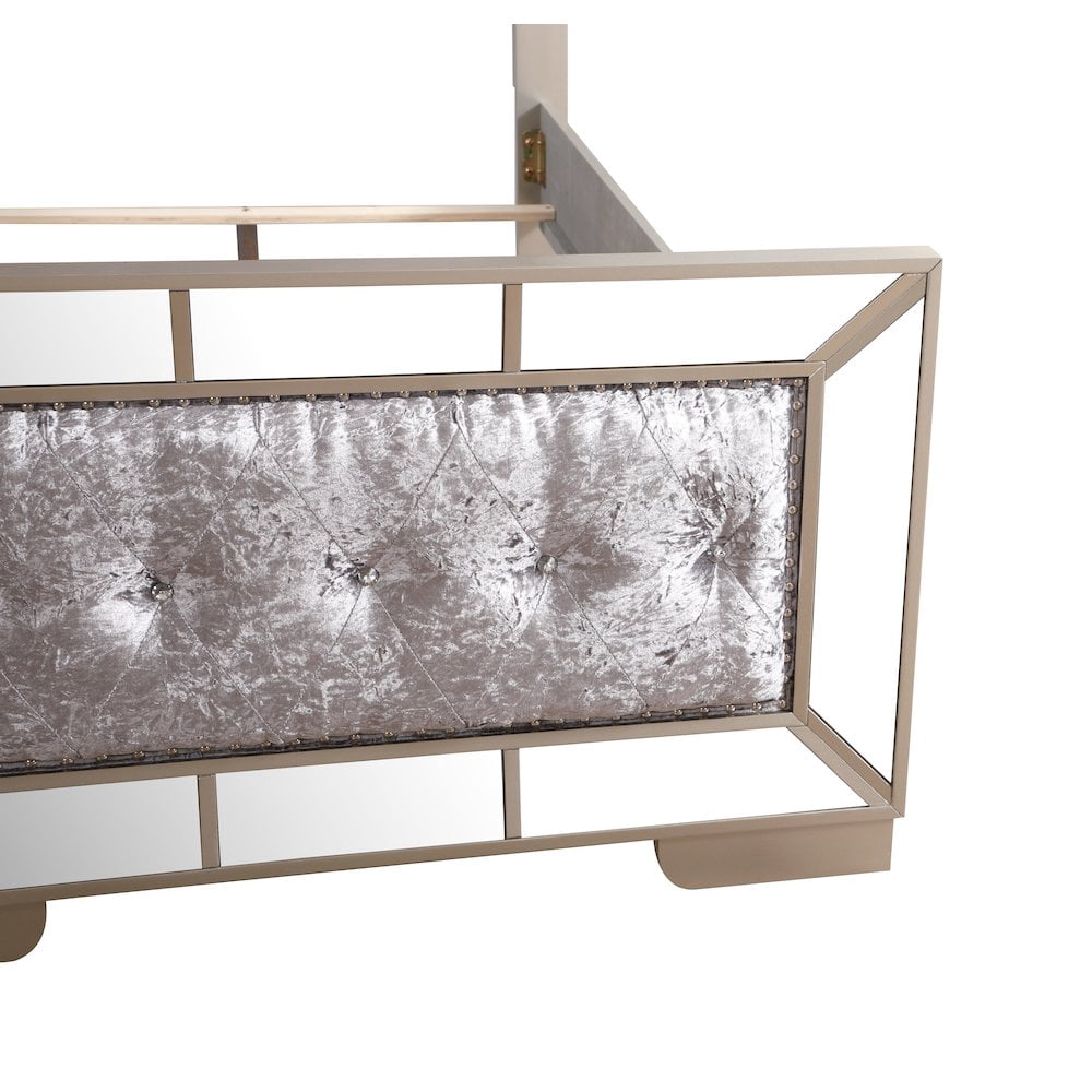 Glory Furniture Hollywood Hills Twin Bed in Champagne Color