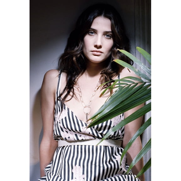 Cobie Smulders Poster Stripe Dress Art Poster 24x36 Multi-Color Square Adults Best Posters