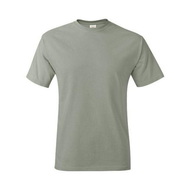 Hanes TAGLESS Men`s T-Shirt - Best-Seller, M, Stonewashed Green