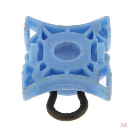 

6 Body Clips Nylon Bumper Liner Fastener Rivet Push Type Retainer Clips Retainer Push Clips Fastener Retainer Clamps