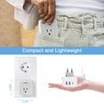 thumbnail image 2 of Adaptador de Viaje TESSAN Europeo Blanco con 3 Salidas CA y 3 Puertos USB para Europa, 2 of 6