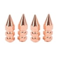 thumbnail image 1 of Picos para ropa, oro rosa, doble capa, hexagonales, cono de latón, remaches artesanales de estilo Punk para paquete de zapatos, 1 of 8