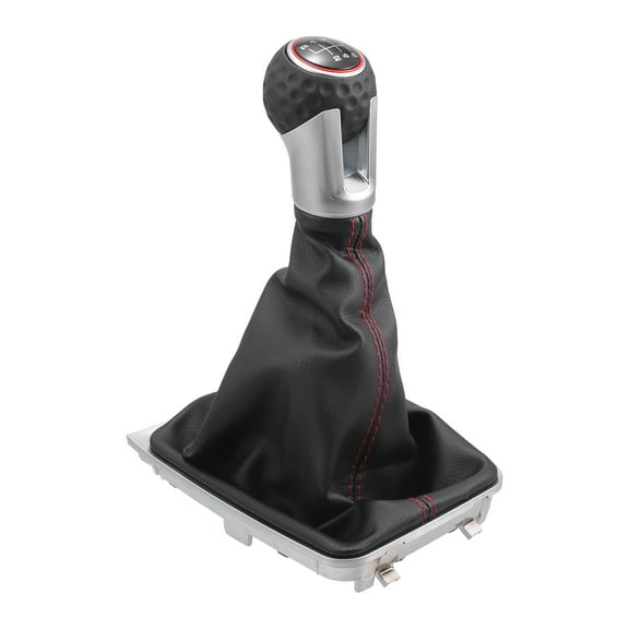 6 Speed Manual Shift Knob with Boot Cover - Stick Shifter Knob - for VW Golf 7 GTI 13-17 Faux Leather