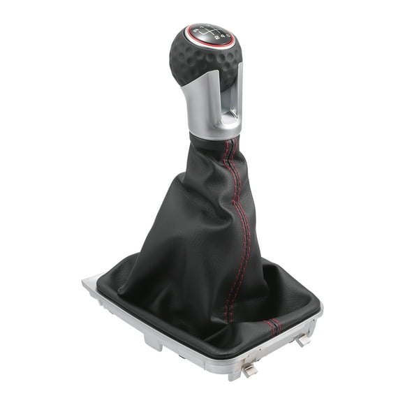Perilla de Cambio Manual de 6 Velocidades con Funda - Perilla de Cambio para VW Golf 7 GTI 13-17 de Cuero Sintético