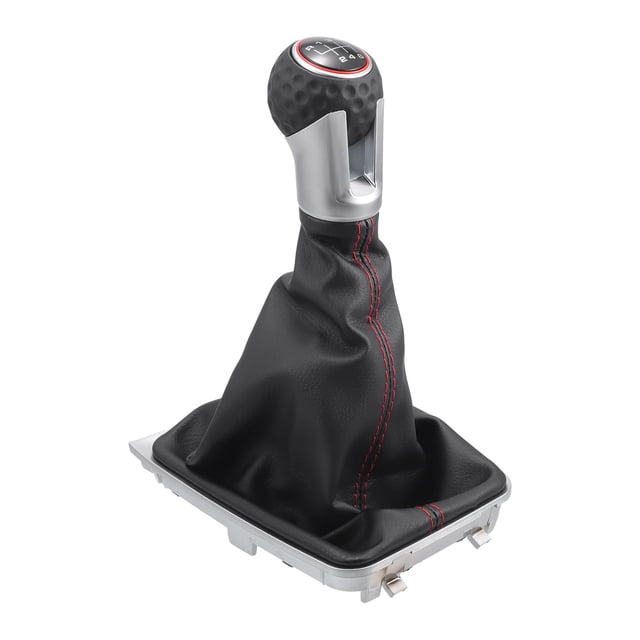 Perilla de Cambio Manual de 6 Velocidades con Funda - Perilla de Cambio para VW Golf 7 GTI 13-17 de Cuero Sintético