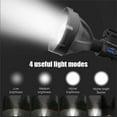 thumbnail image 4 of Super Bright Rechargeable Spotlight, Plastic, 4 Modes, 8000mAh Battery, USB Output, IP65 Water-Resistant, P90 LED, for Camping/Outdoor, Hands-Free Stand, 4 of 6