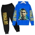 thumbnail image 5 of Conjunto deportivo con capucha y leggings estampados de Ronaldo para primavera y otoño de 2024, conjunto de 2 piezas para niños y niñas, ropa para niñas, ropa para bebés, niños y niñas, 5 of 5