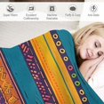 thumbnail image 3 of Chilfamy Stripes Color Scheme Print Flannel Throw Blanket for All Seasons - Decorative Blanket for Chair, Bedroom, Sofa, Bed, Outdoor Travel 40x50in, 3 of 6