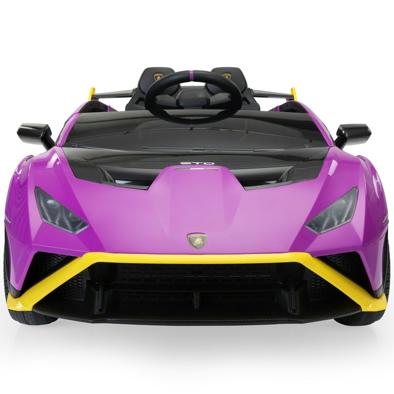 Jaxpety Lamborghini Ride on Car for Kids ,12V Battery Powered