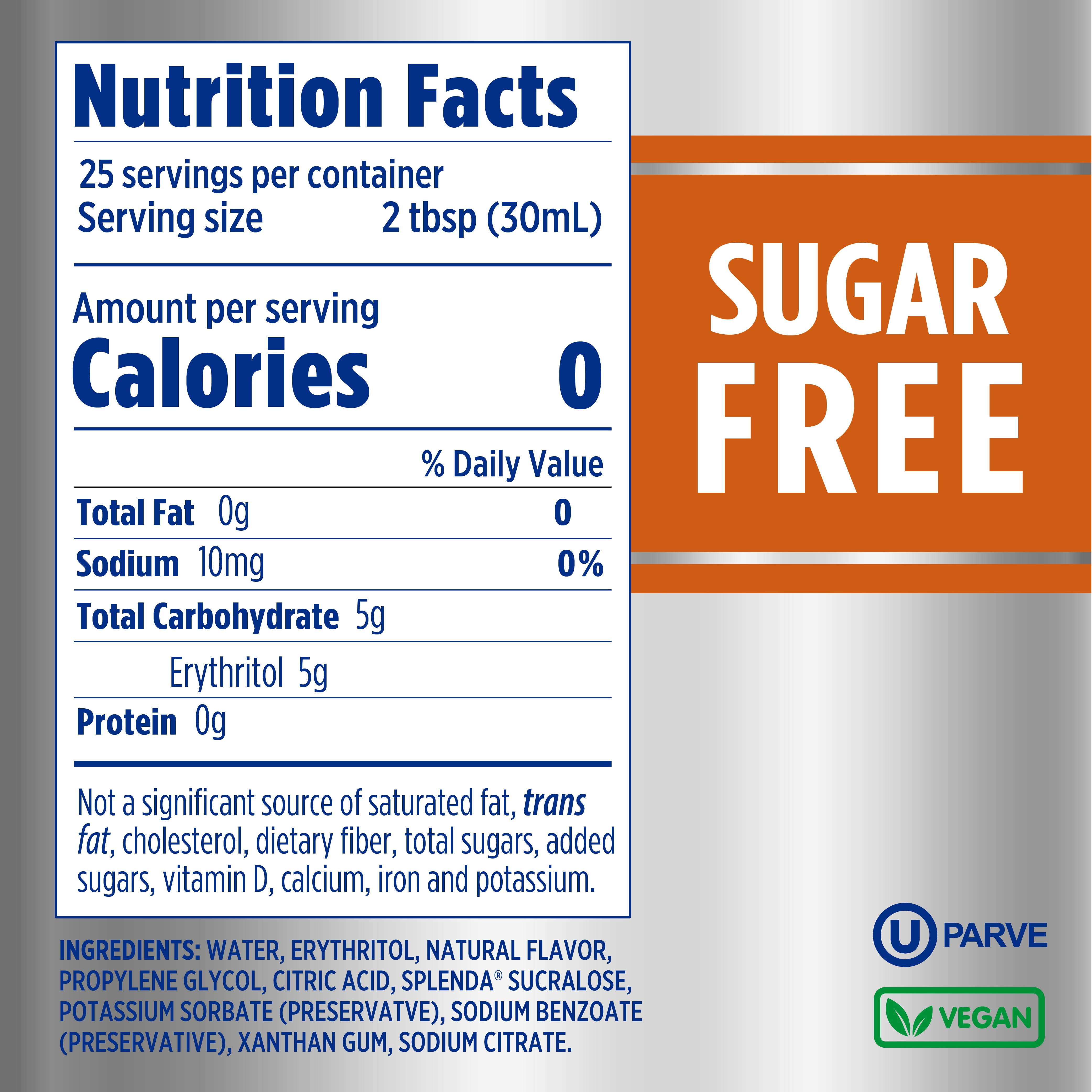 Splenda Hazelnut Sugar-Free Syrup 750mL