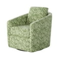 thumbnail image 2 of Southern Motion Daisey Wood and Fabric Swivel Glider in Citrus Green, 2 of 4
