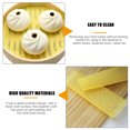 thumbnail image 3 of 5pcs Silicone Round Steamer Mats Reusable Steamer Liners for Steamed Buns Yellow, 3 of 6